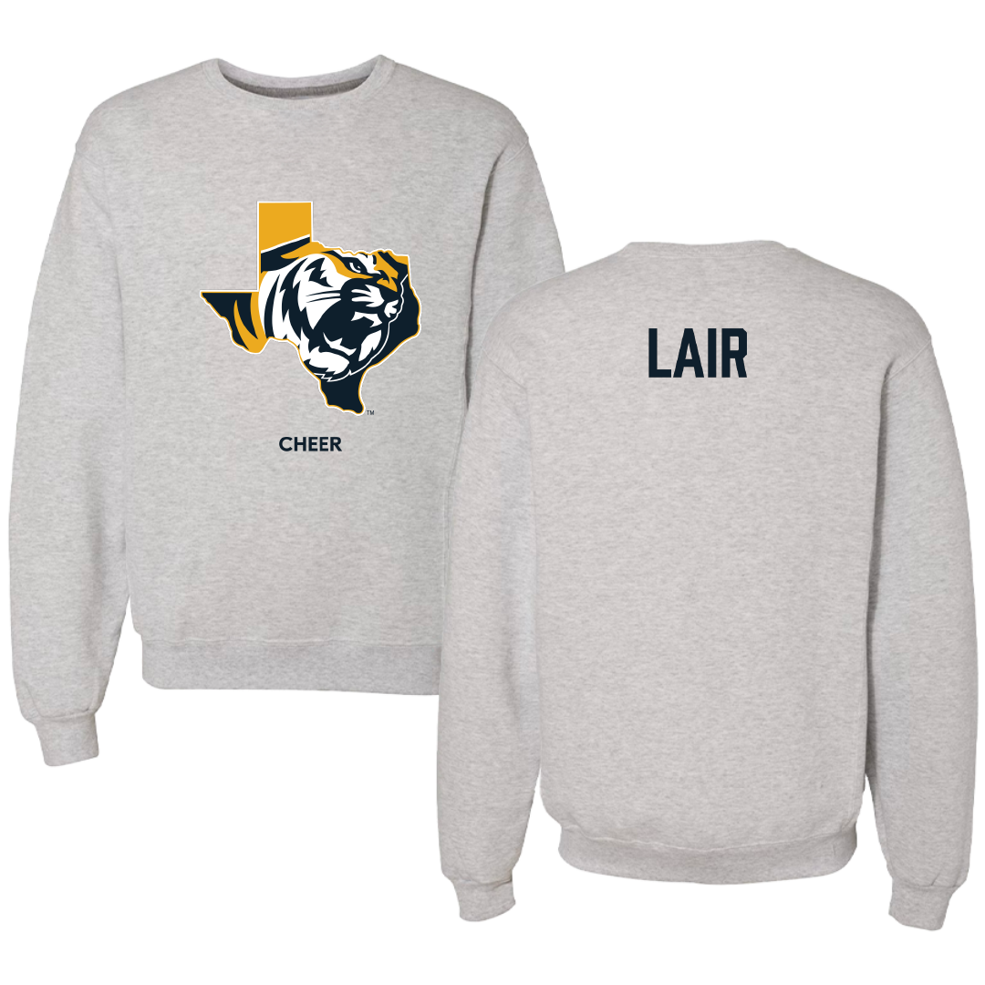 East Texas Baptist University Cheer Light Gray Crewneck - Paige Lair