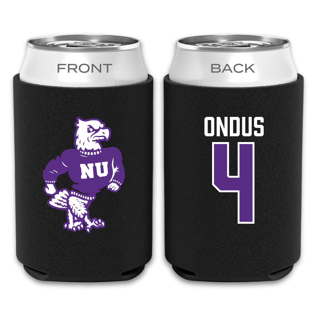 Niagara University Baseball Black Can Cooler - #4 John Ondus
