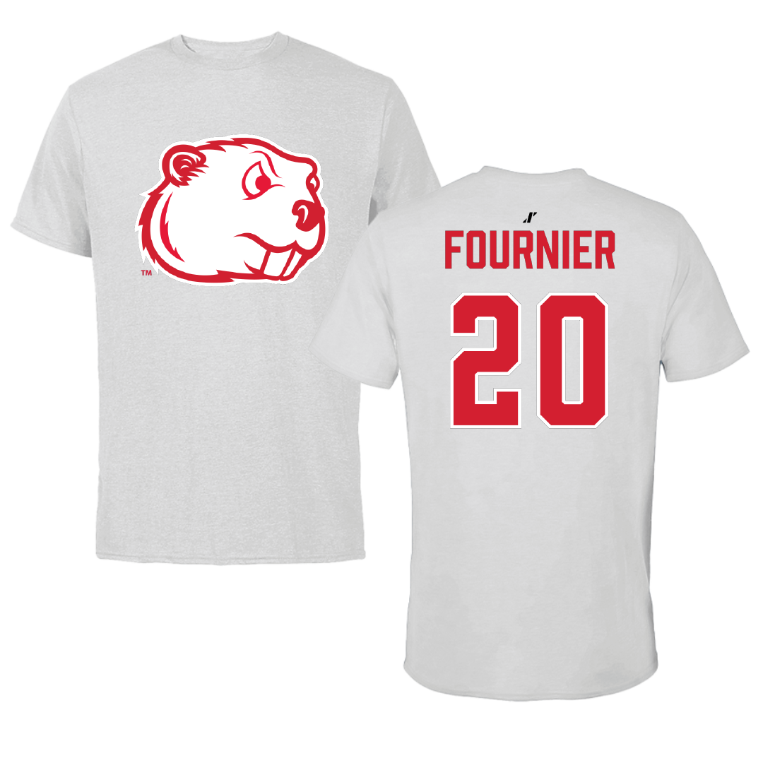 Minot State University Softball Light Gray Tee - #20 Kierra Fournier
