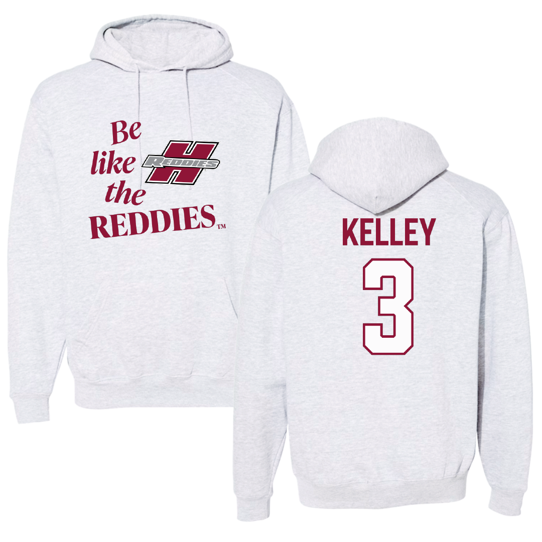 Henderson State University Softball Light Gray Be Like Us Hoodie - #3 Lacey Kelley
