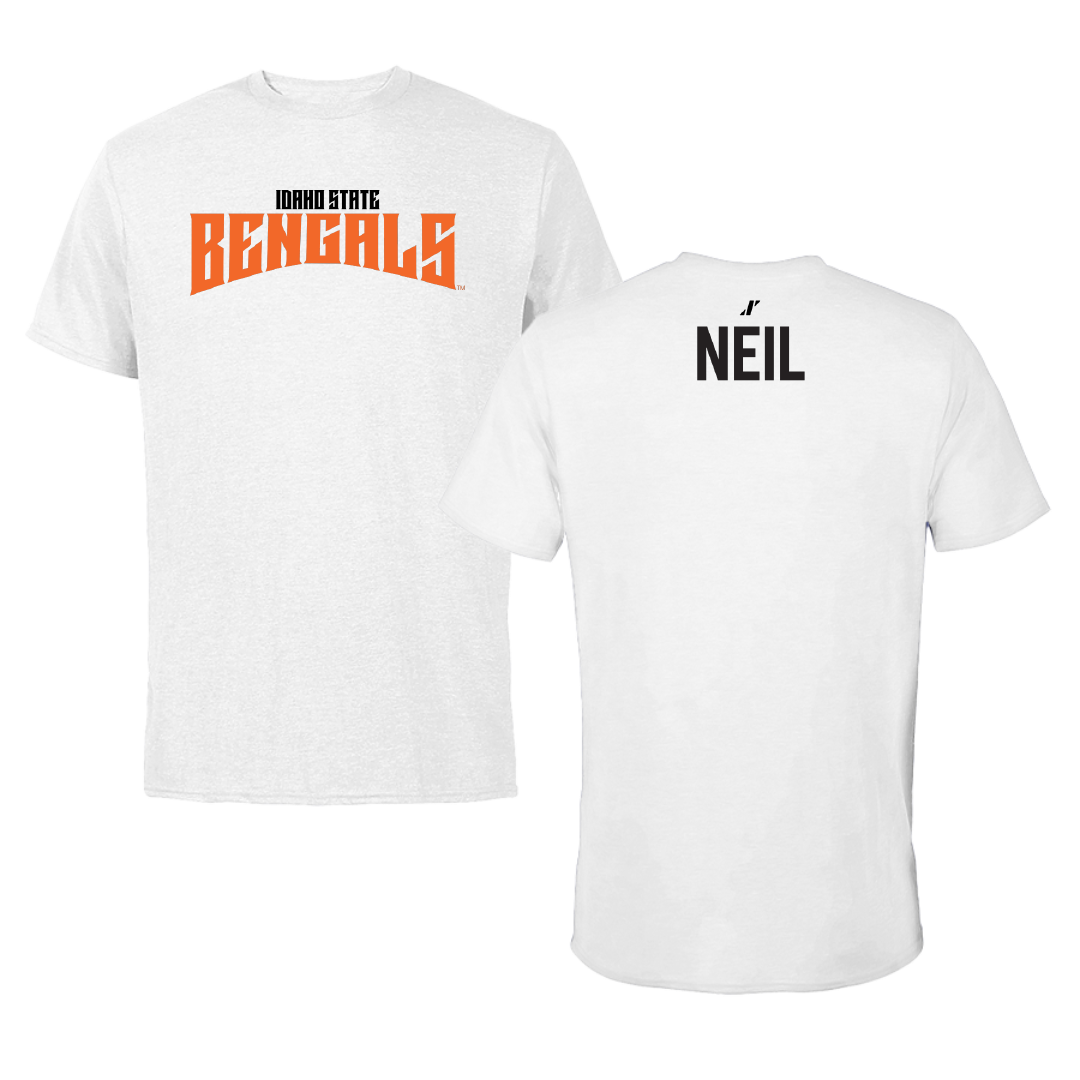 Idaho State University TF and XC White Classic Performance Tee - Nick Neil