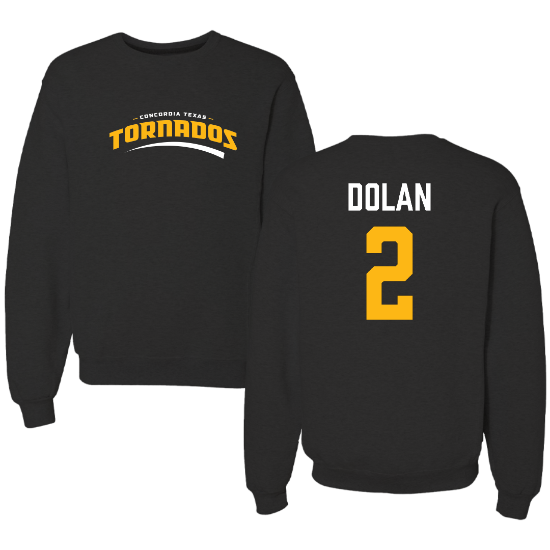 Concordia University (Texas) Soccer (M) Black Crewneck - #2 Steven Dolan