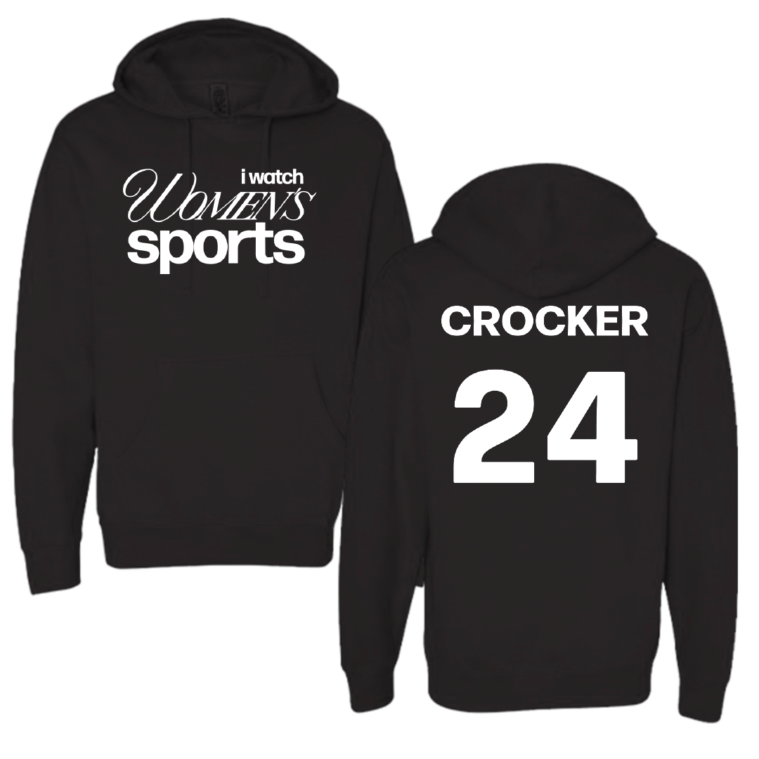 Utah Tech University Basketball Black WHM Hoodie - #24 Lauren Crocker