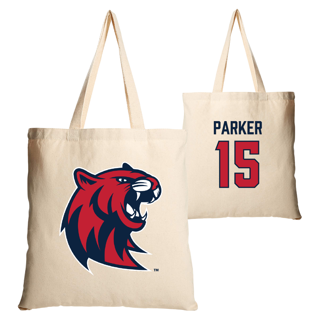 Rogers State University Soccer (M) Tan Canvas Tote Bag - #15 Hayden Parker