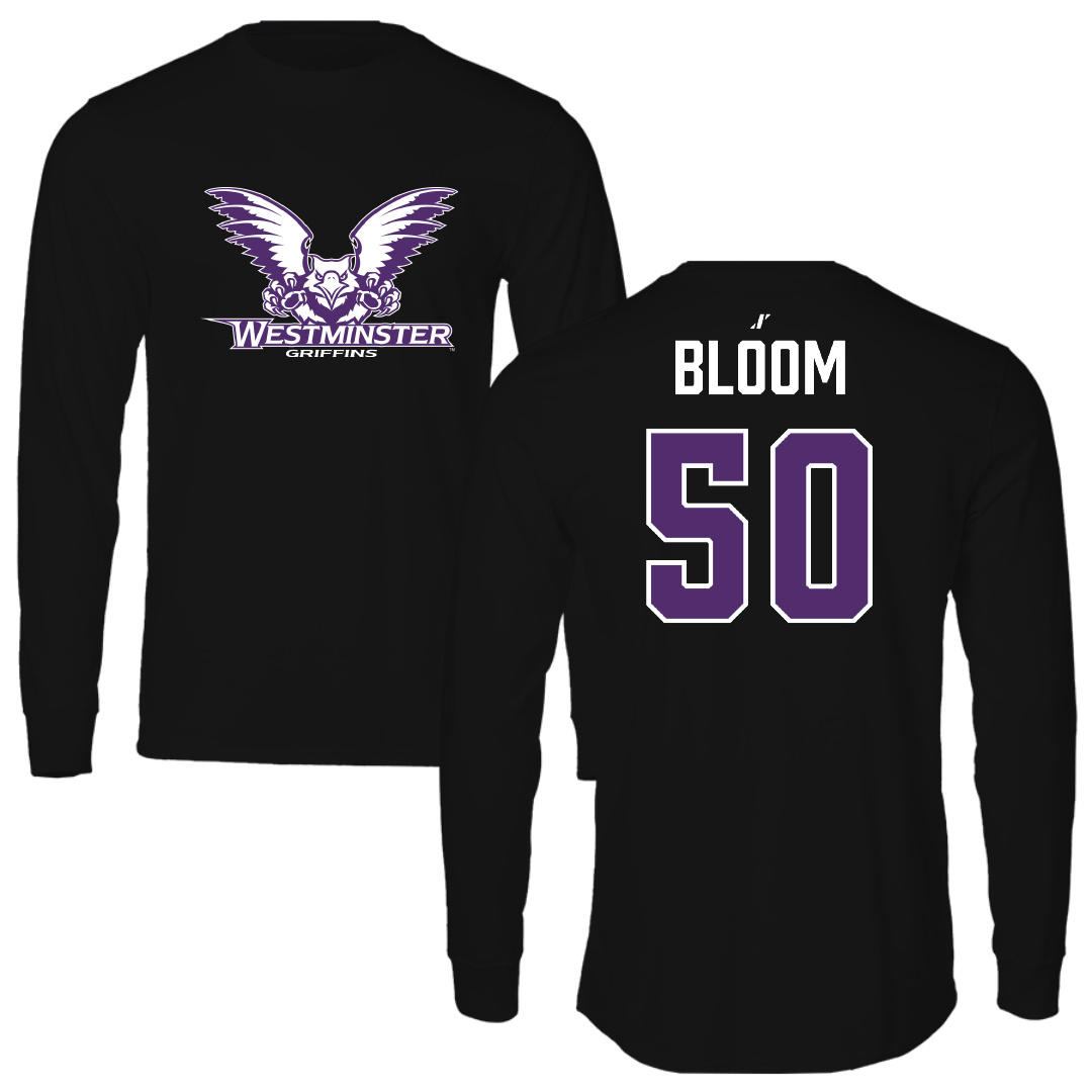 Westminster University (Utah) Lacrosse Black Long Sleeve - #50 Jake Bloom