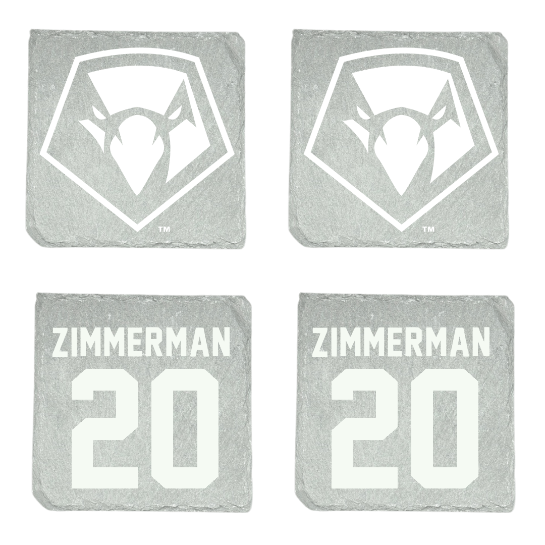 Point University Lacrosse (M) Stone Coaster (4 Pack)  - #20 Cooper Zimmerman