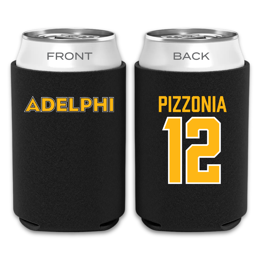 Adelphi University Baseball Black Can Cooler - #12 Greyson Pizzonia