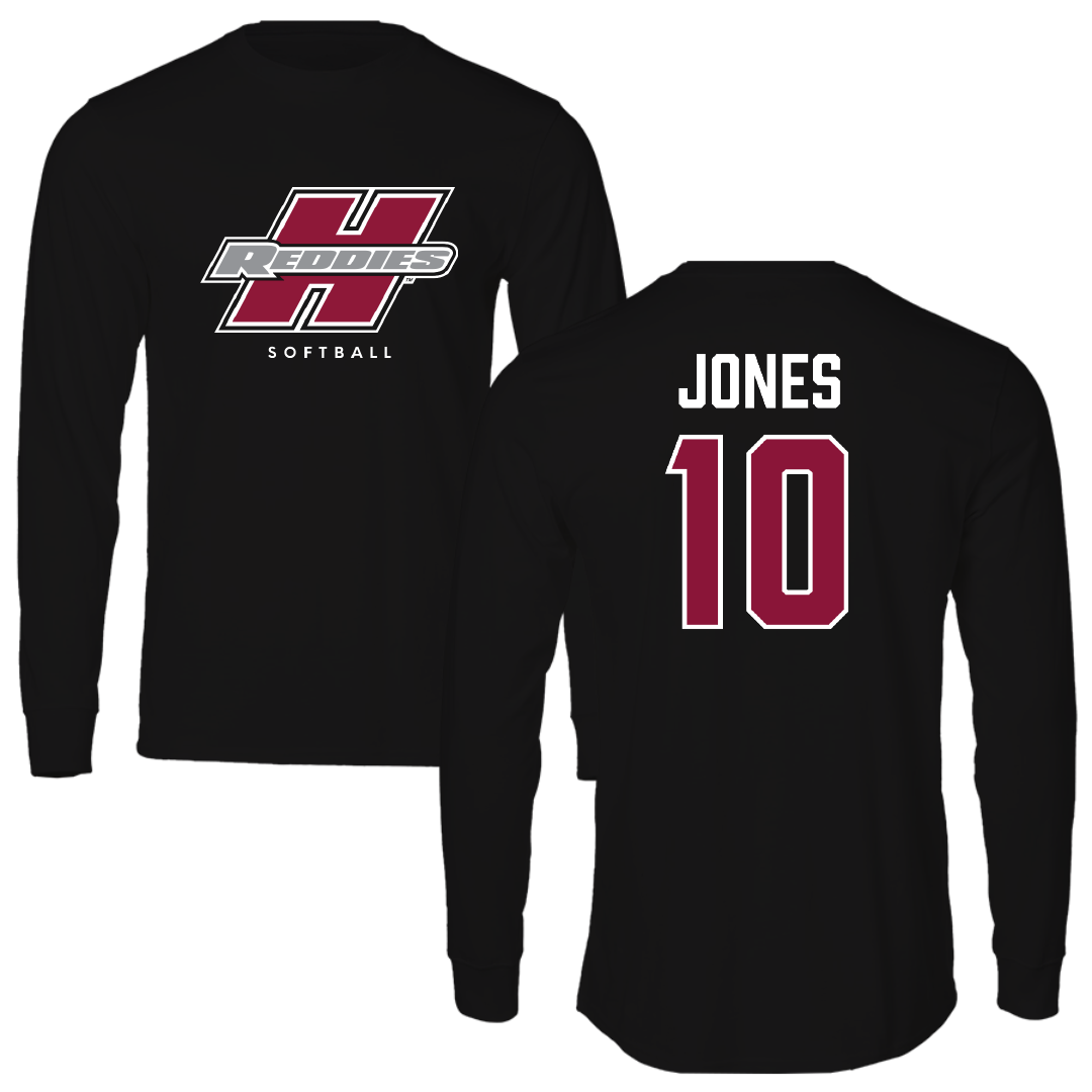 Henderson State University Softball Black Long Sleeve - #10 Mazzi Jones