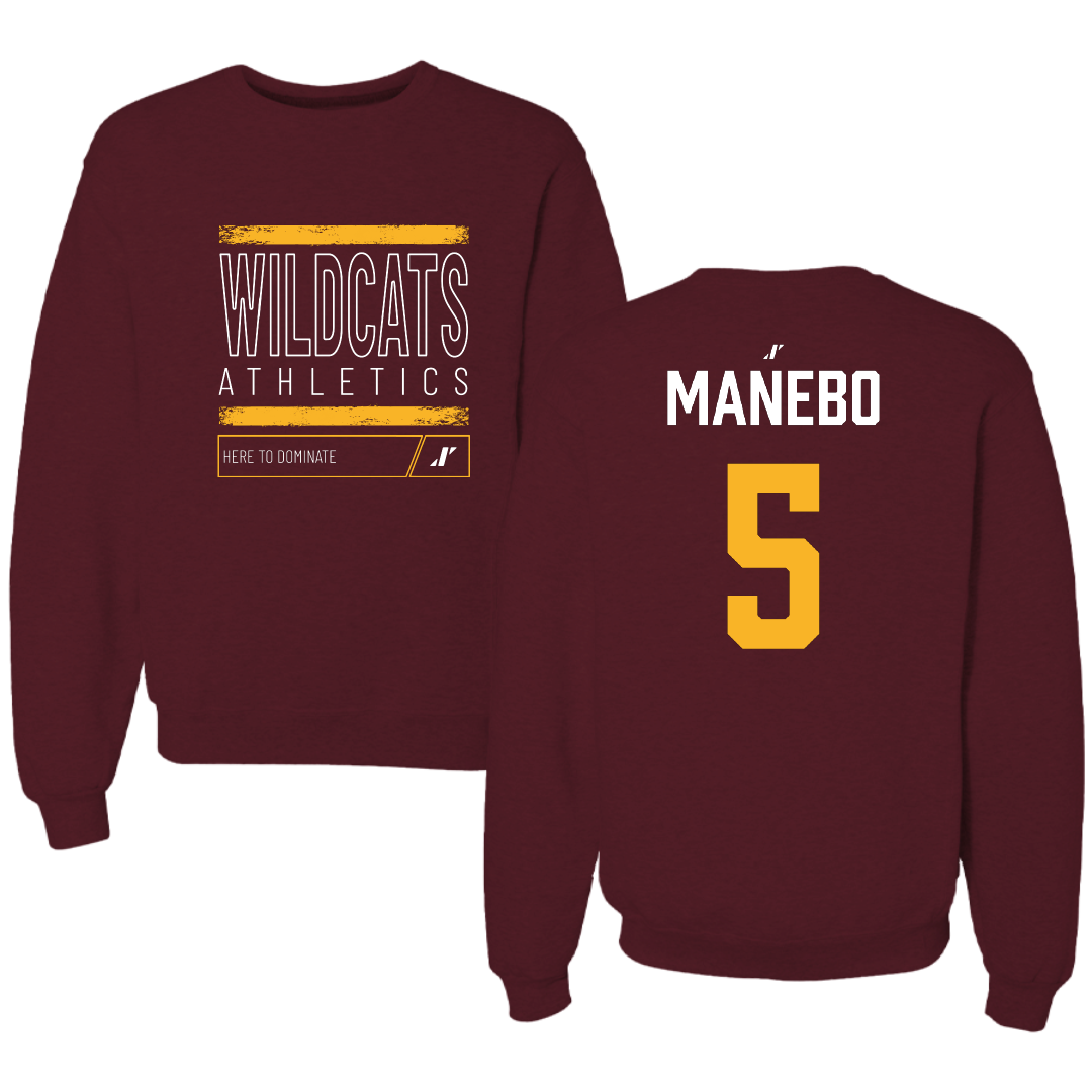 Bethune-Cookman University Softball Maroon Dominate Crewneck - #5 Jasmine Manebo