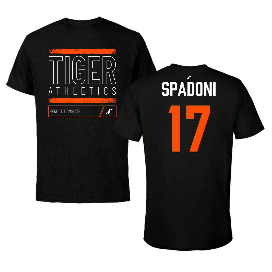 East Central University Soccer (W) Black Dominate Performance Tee - #17 Avery Spadoni