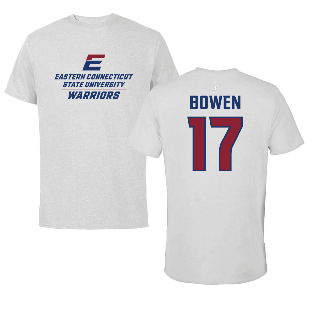 Eastern Connecticut State University Softball Light Gray Tee - #17 Maddy Bowen