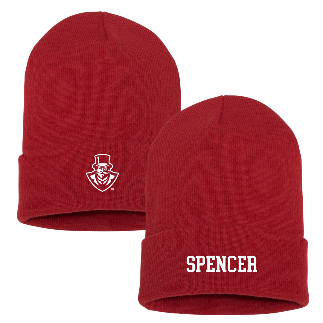 Austin Peay State University Golf (W) Red Beanie - Autumn Spencer