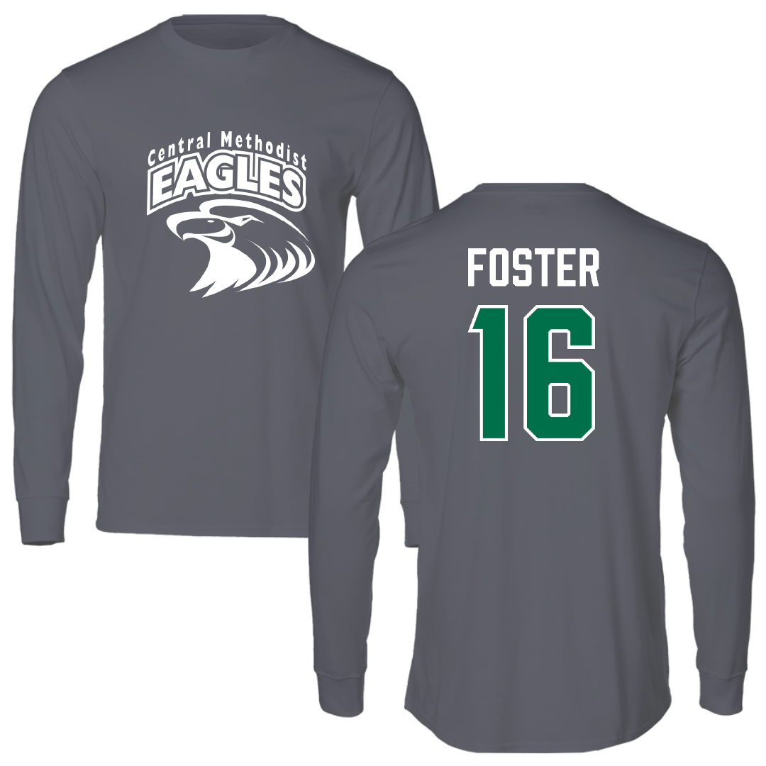 Central Methodist University Baseball Dark Gray Long Sleeve - #16 Dawson Foster