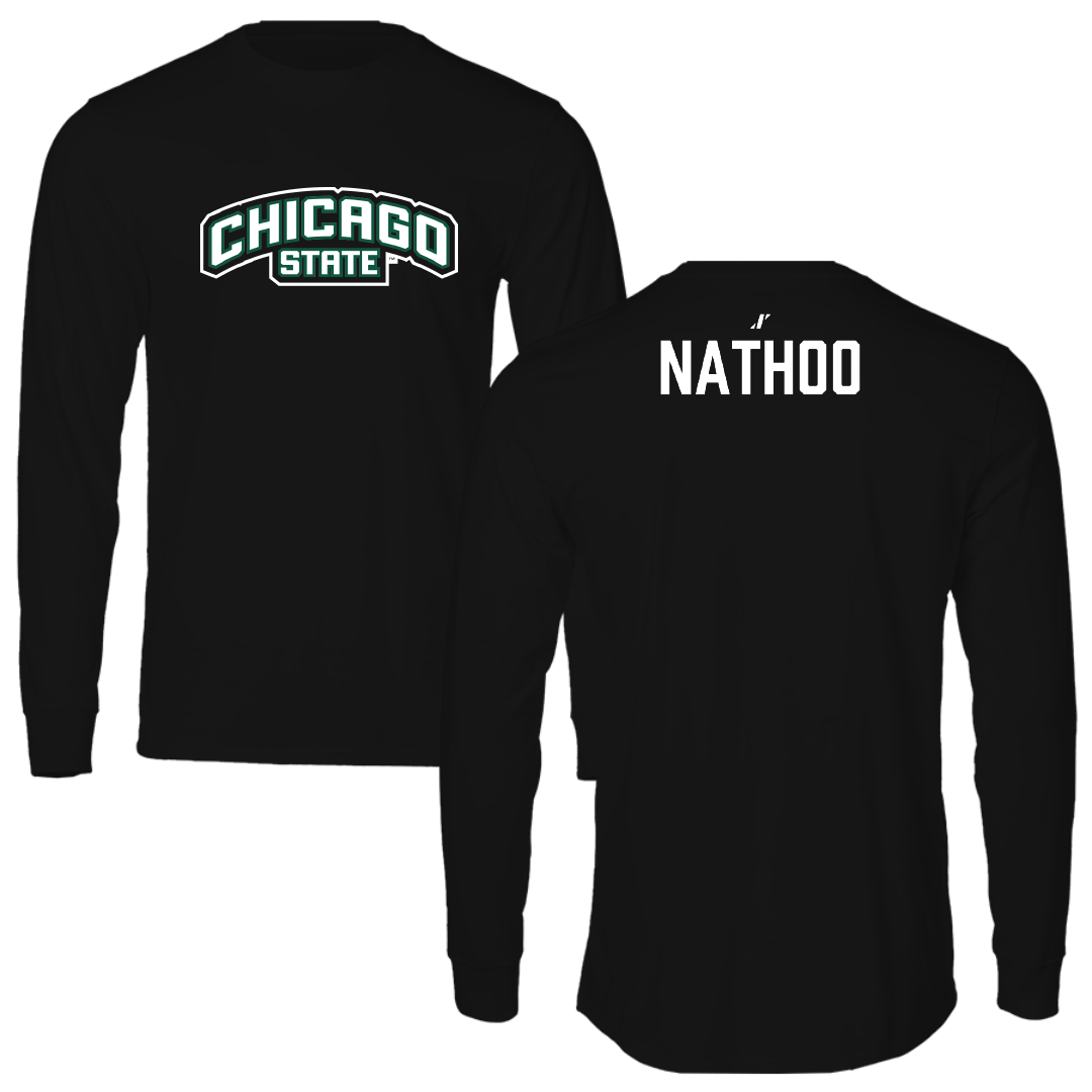 Chicago State University Golf (M) Black Long Sleeve - Sahil Nathoo