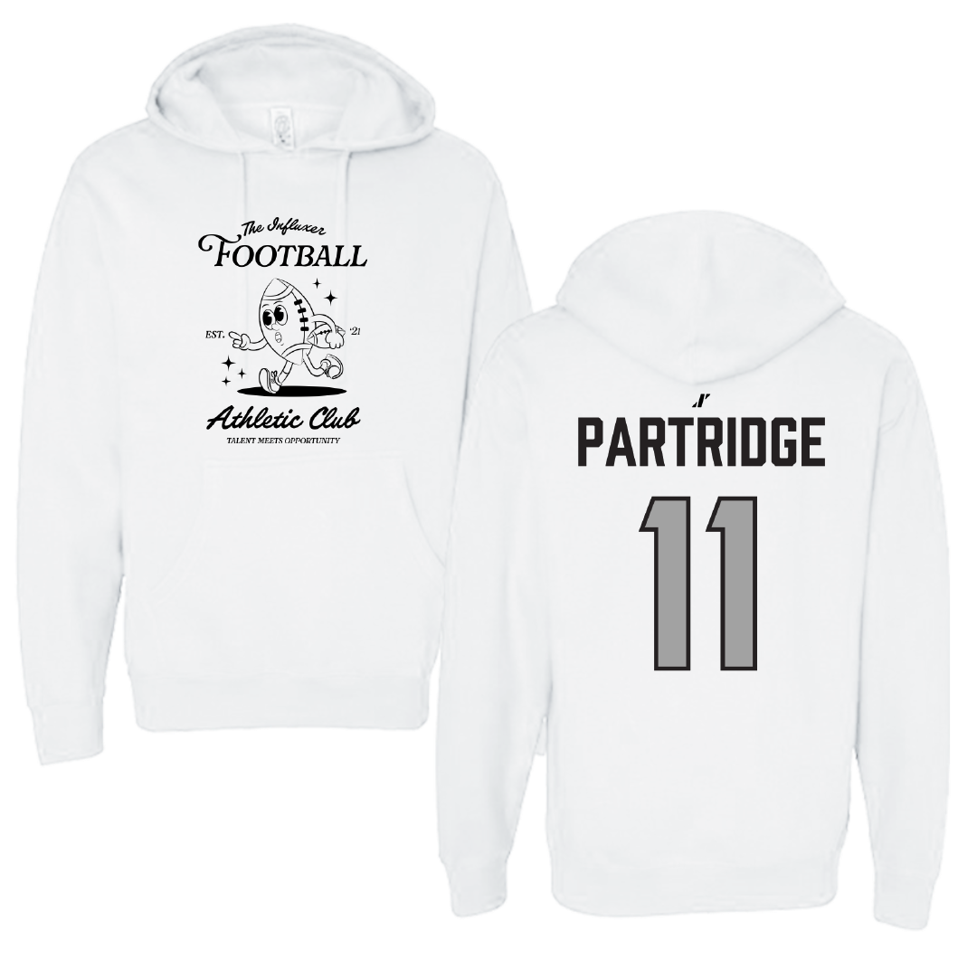 Football White Influxer Athletic Club Hoodie - #11 Kenyon Partridge