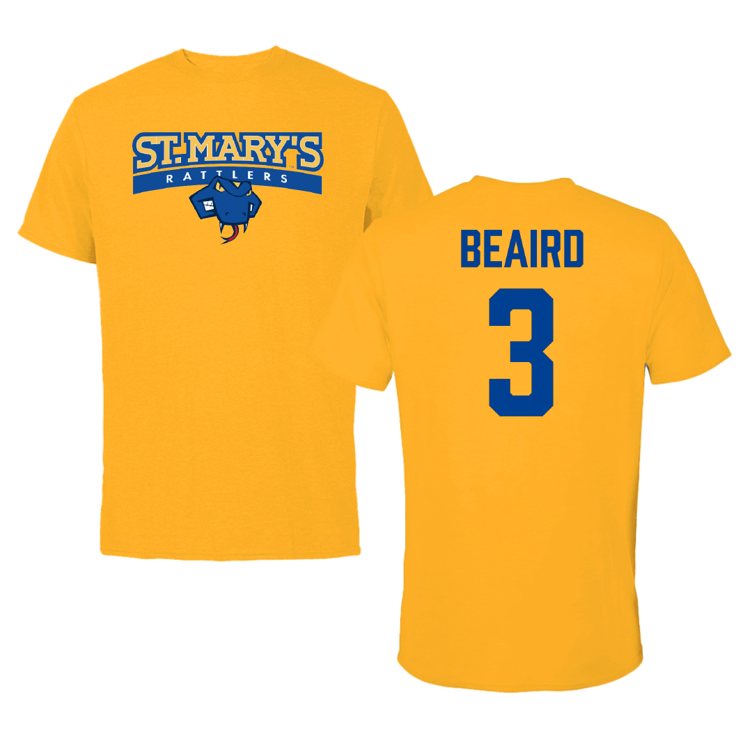 St. Mary's University (Texas) Baseball Gold Tee - #3 Ashton Beaird