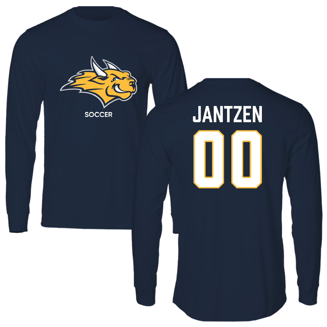 Webster University Soccer (W) Navy Mascot Performance Long Sleeve - #00 Kayla Jantzen