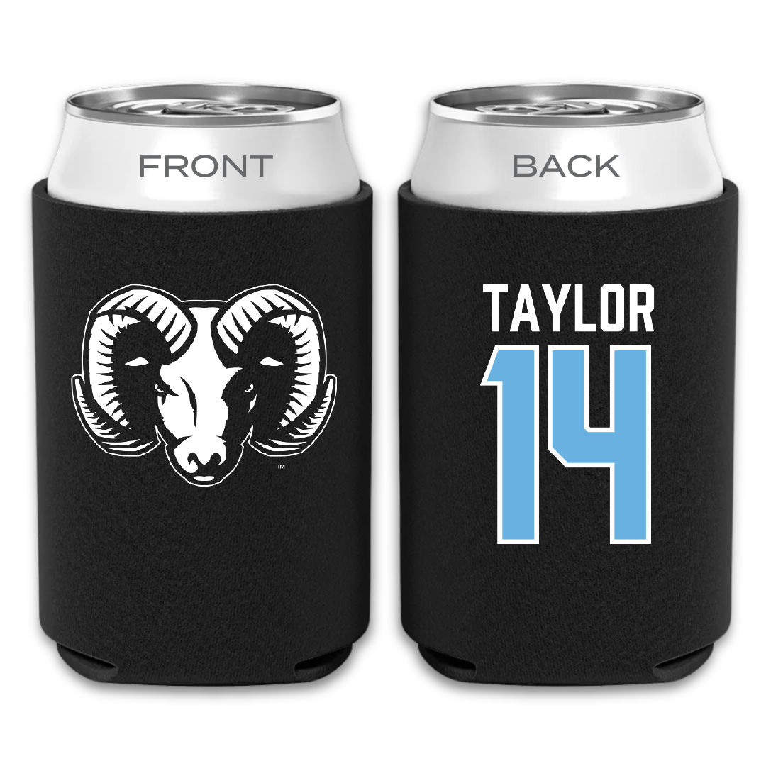 University of Rhode Island Soccer Black Can Cooler - #14 Mathias Taylor