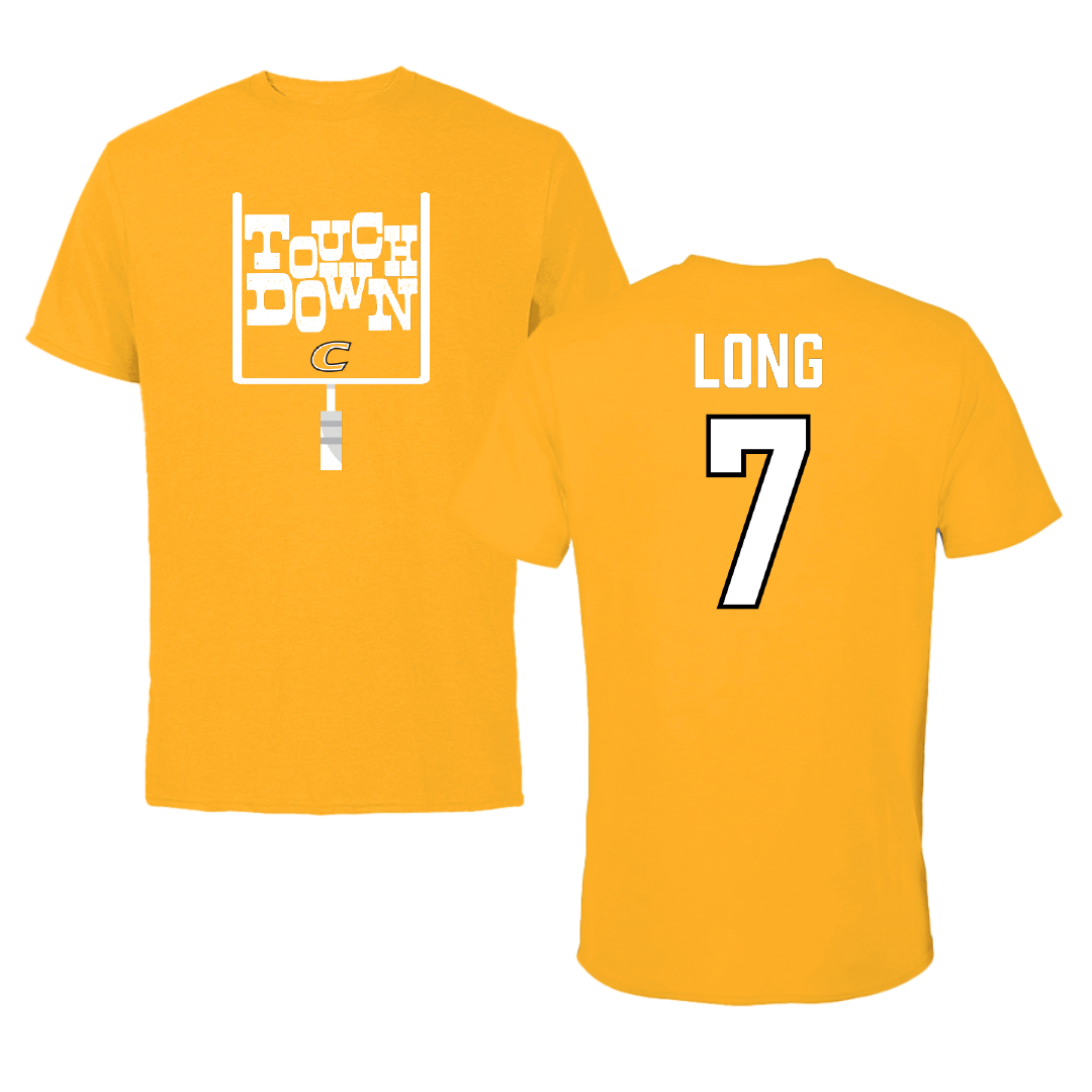 Centre College Football Gold Touchdown Tee - #7 Will Long