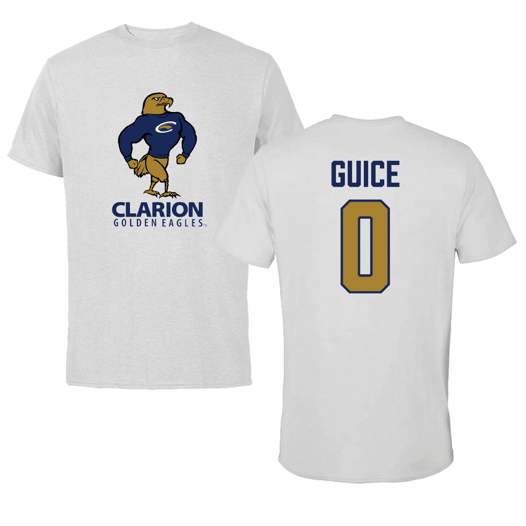 PennWest Clarion Basketball Light Gray Performance Tee - #0 Zoe Guice
