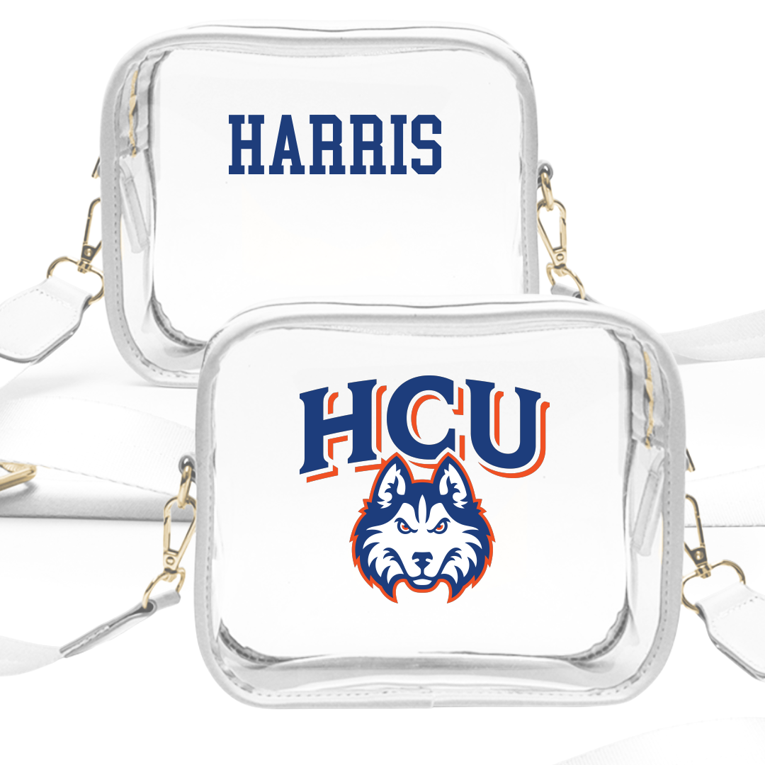 Houston Christian University TF and XC White Clear Stadium Bag - Arianna Harris