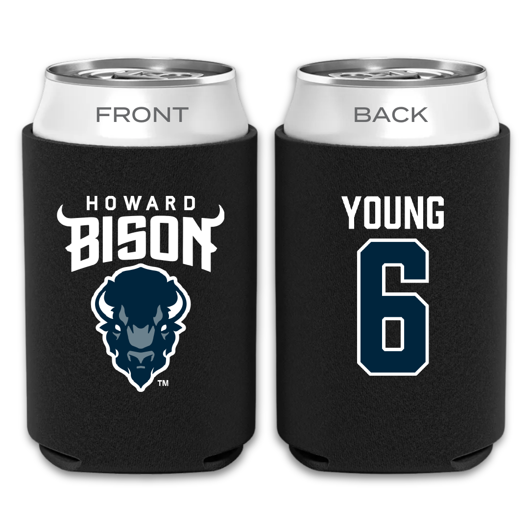 Howard University Soccer Black Can Cooler - #6 Mia Young