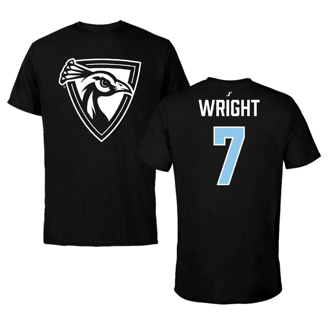 Upper Iowa University Basketball Black Tee - #7 Trey Wright