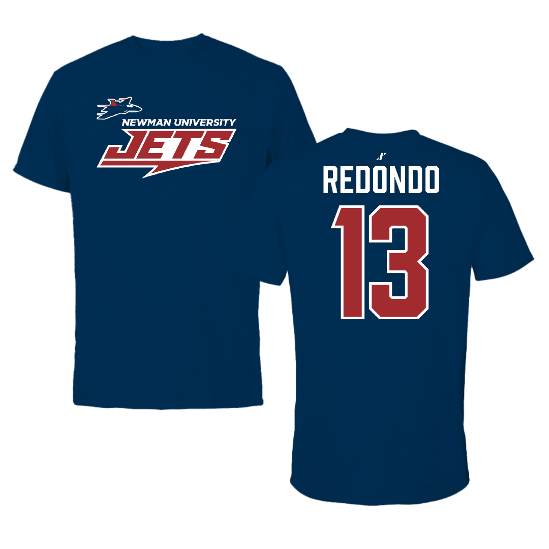 Newman University Basketball Navy General Performance Tee - #13 Monica Redondo
