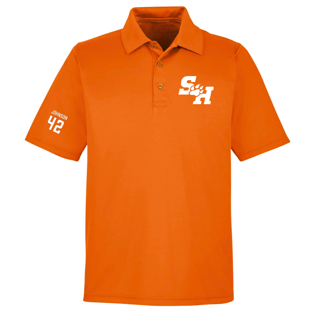 Sam Houston State University Baseball Orange Polo - #42 Zakery Johnson