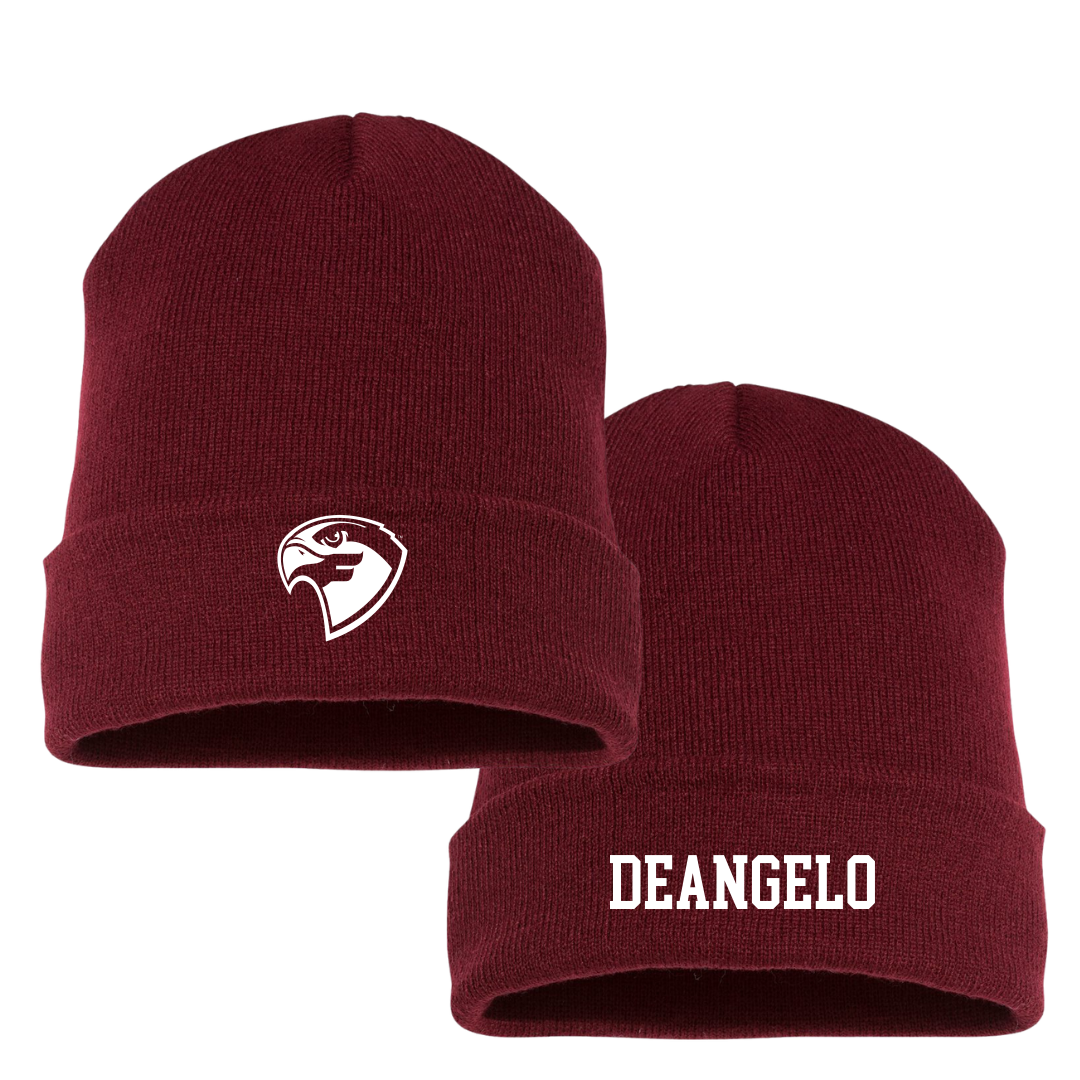 Fairmont State University Basketball (W) Maroon Beanie - #4 Alyssa DeAngelo