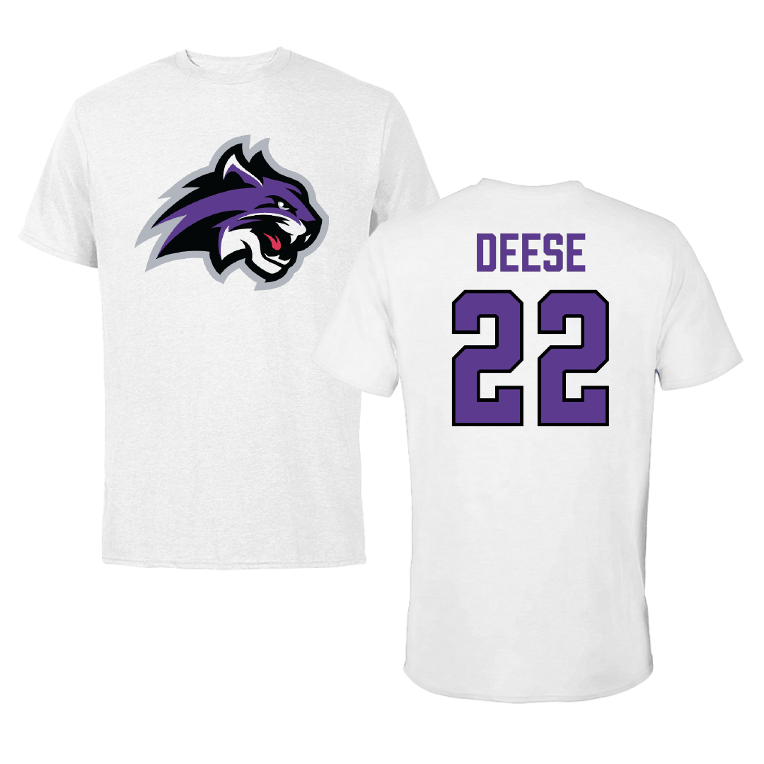 Wiley University Softball White Tee - #22 Jaiden Deese