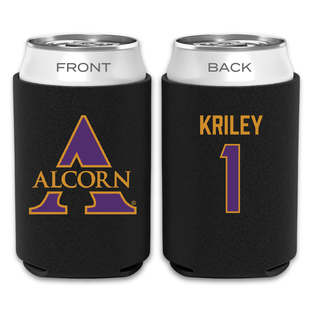Alcorn State University Baseball Black Can Cooler - #1 Devin Kriley