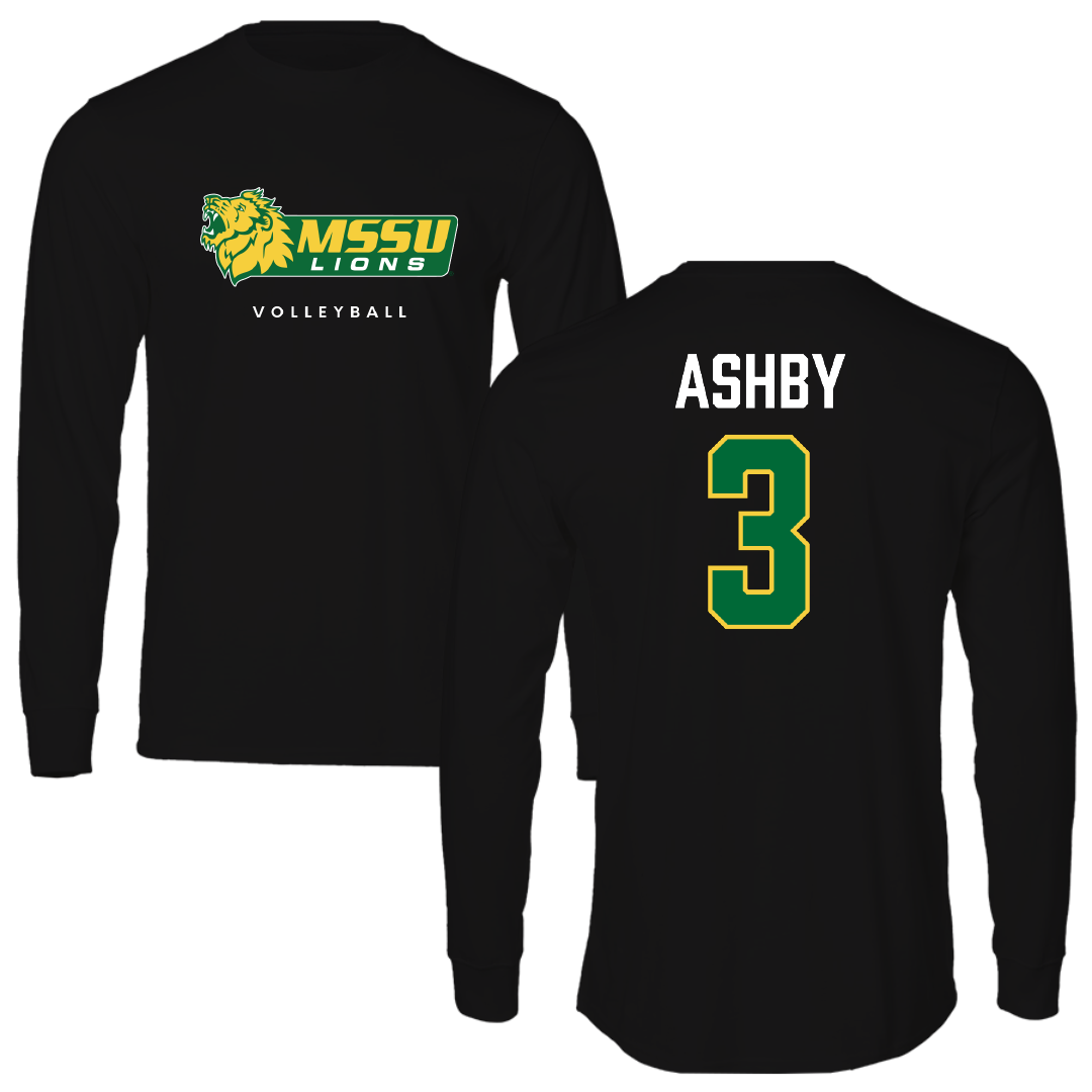 Missouri Southern State University Volleyball Black Performance Long Sleeve - #3 Reagan Ashby