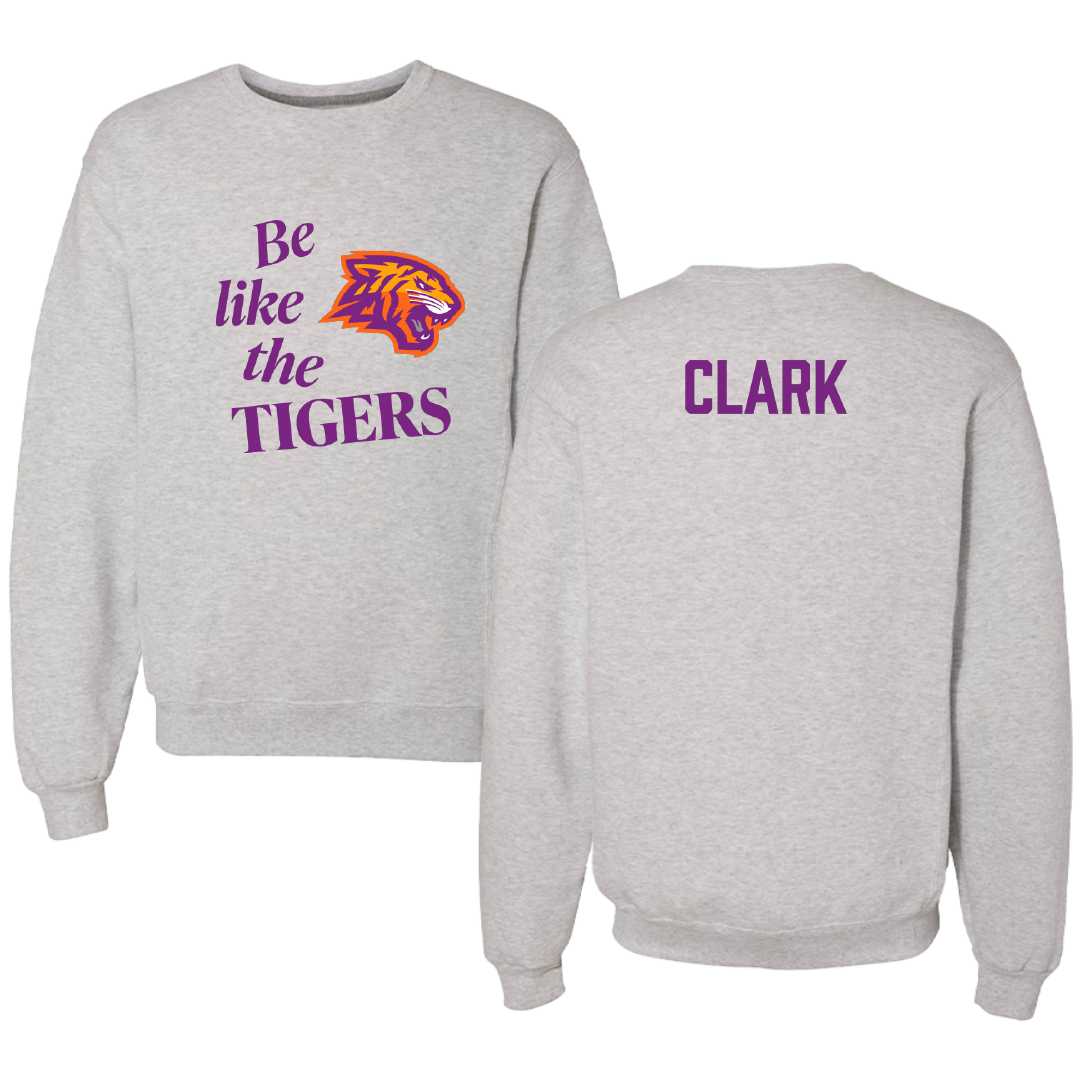 Edward Waters University Baseball Light Gray Be Like Us Crewneck - Kam Clark