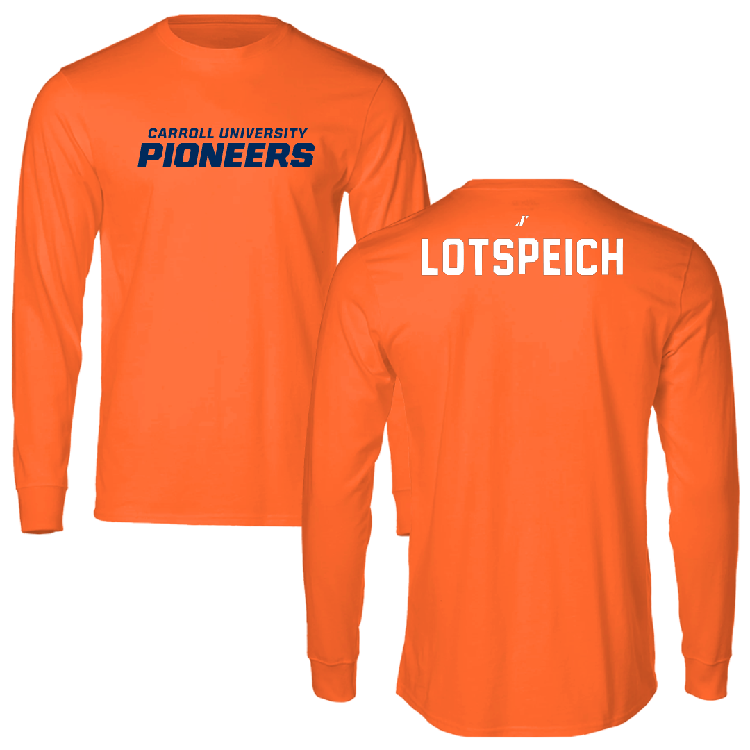 Carroll University TF and XC Orange Long Sleeve - Cameron Lotspeich