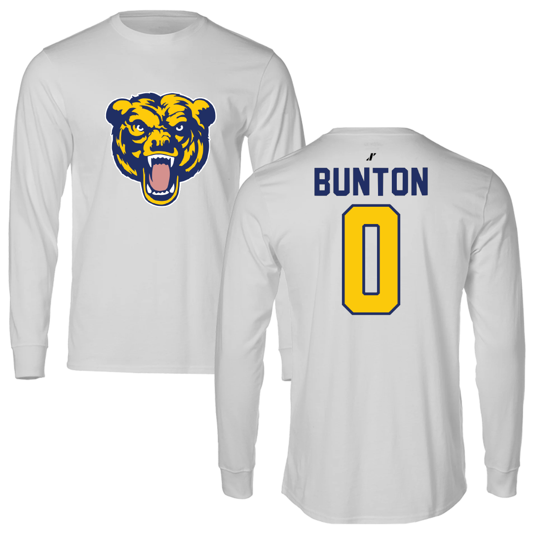 Carolina University Soccer Light Gray Performance Long Sleeve - #0 Isaac Bunton