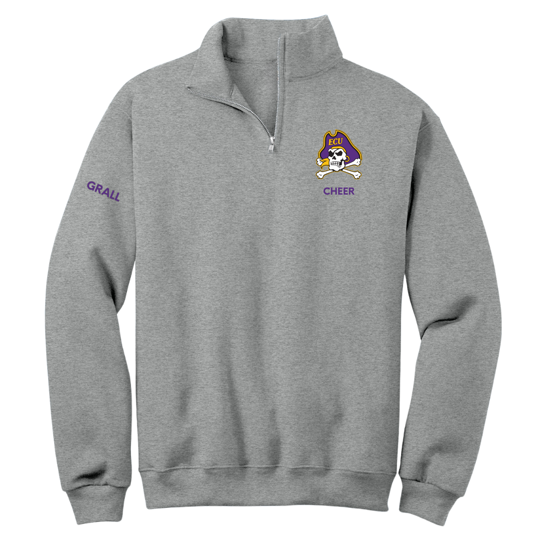 East Carolina University Cheer Sport Gray Quarter-Zip - Natalie Grall