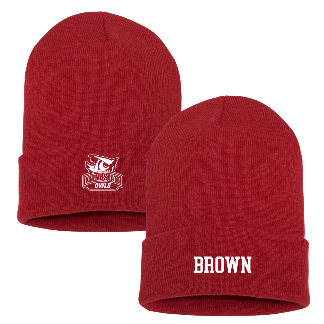 Keene State College Lacrosse (W) Red Beanie - #12 Tess Brown