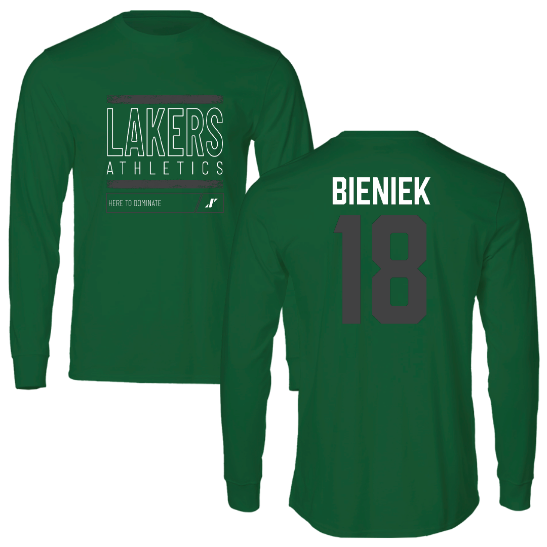 Roosevelt University Volleyball Green Dominate Long Sleeve - #18 Kajetan Bieniek