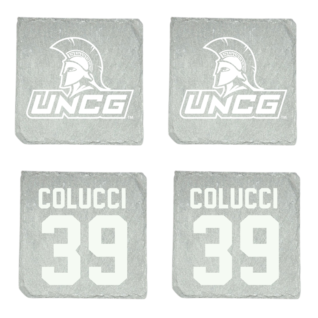 UNC Greensboro Baseball Stone Coaster (4 Pack)  - #39 Jake Colucci