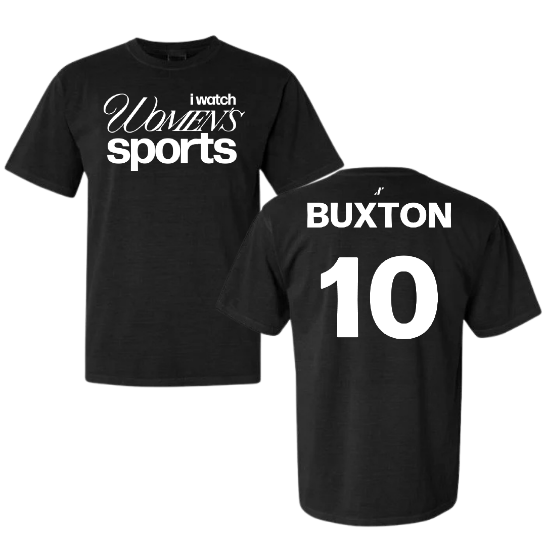 Mississippi State University Soccer Black WHM Comfort Colors Tee - #10 Alivia Buxton