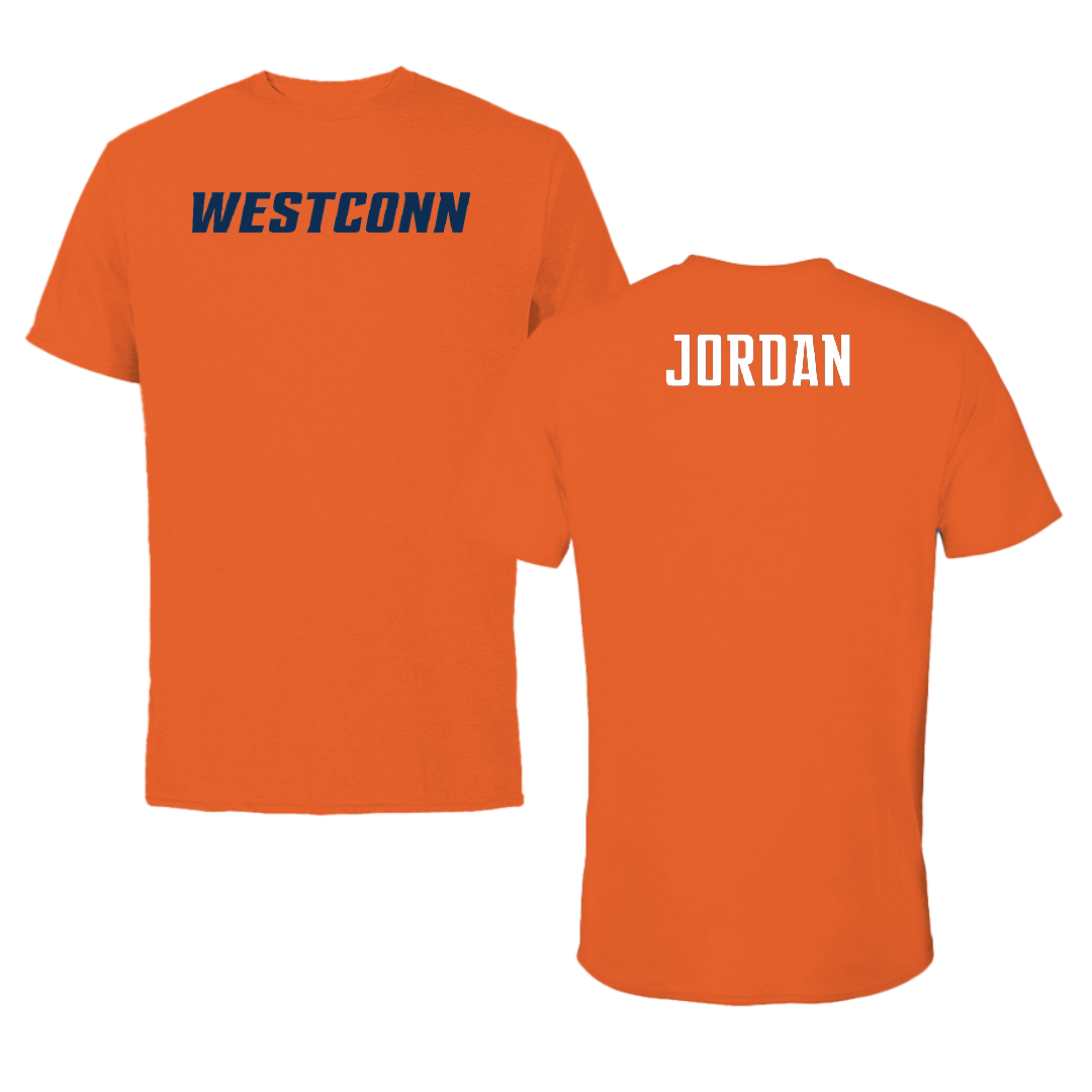 Western Connecticut State University TF and XC Orange Tee - Kimani Jordan