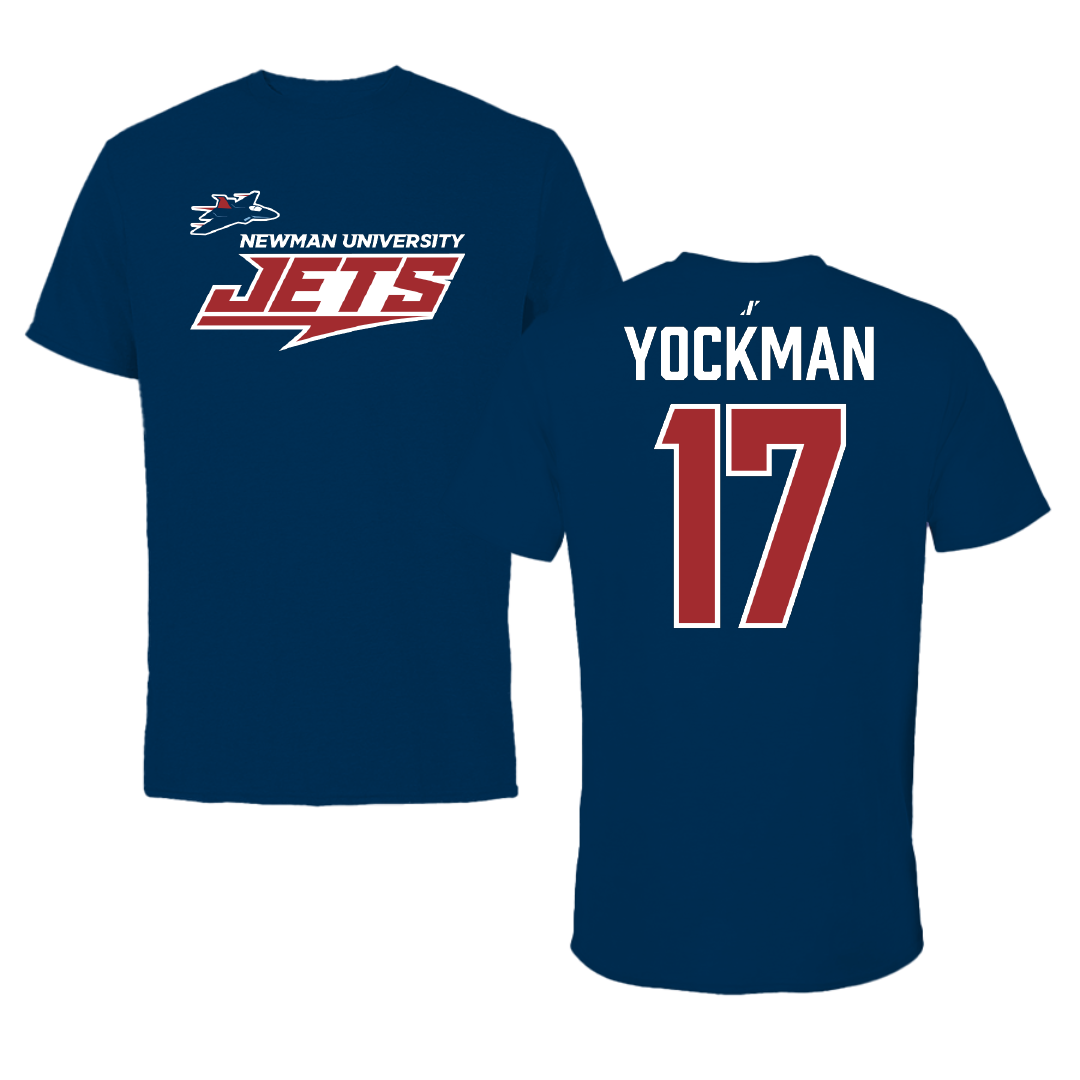 Newman University Bowling Navy General Performance Tee - #17 Janae Yockman