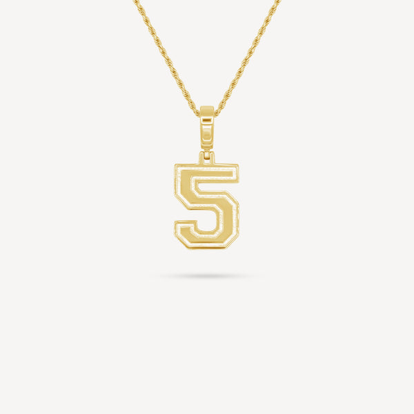 Gold Presidents Pendant and Chain - #5 Vittoria Blasigh