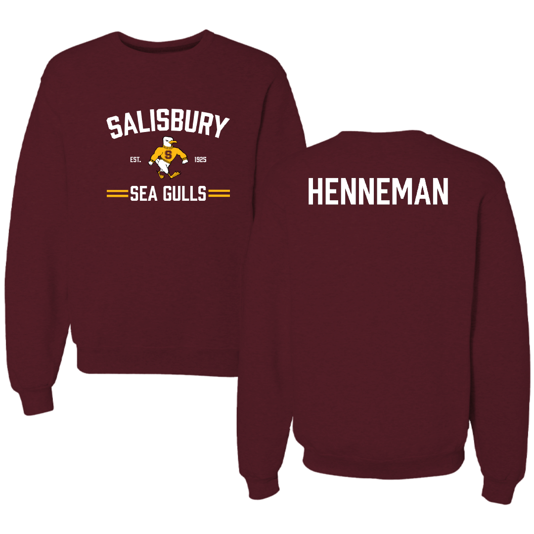 Salisbury University Golf Maroon General Crewneck - Ryan Henneman