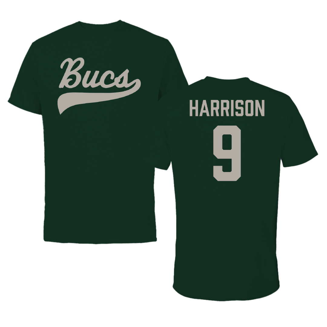 Shelton State Community College Baseball Forest Green Tee - #9 Will Harrison
