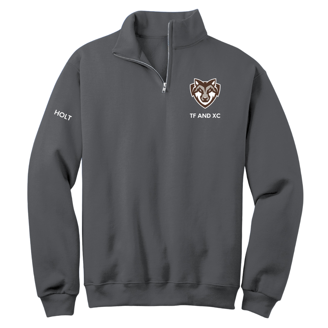 St. Bonaventure University TF and XC Dark Gray Quarter-Zip - Aiden Holt