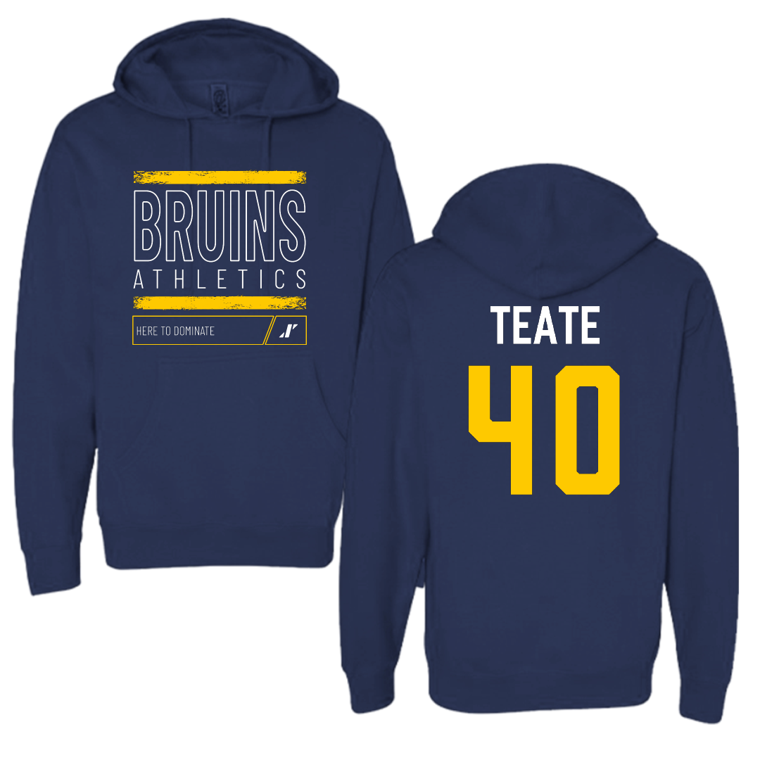Carolina University Basketball (M) Navy Dominate Hoodie - #40 Griffith Teate