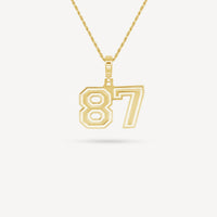 Gold Presidents Pendant and Chain - #87 Isaiah Crawford