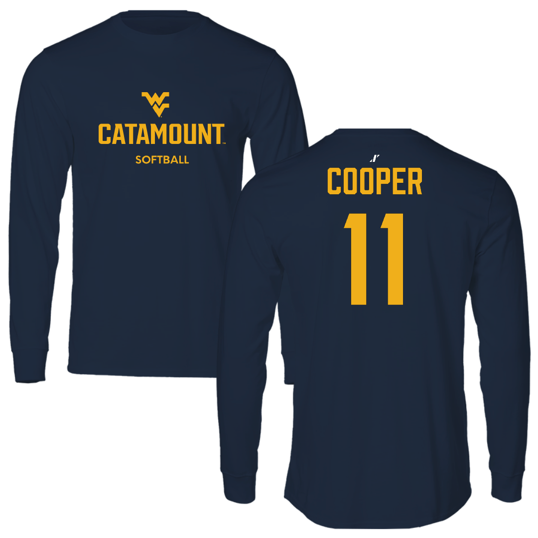 Potomac State College Softball Navy Performance Long Sleeve - #11 Katelyn Cooper